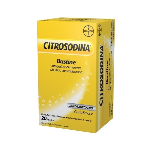 CITROSODINA EFFERVESCENTE SENZA ZUCCHERO 20 BUSTE