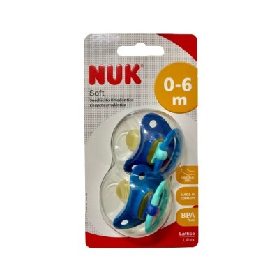 NUK SUCC SOFT LATT M.1 2P