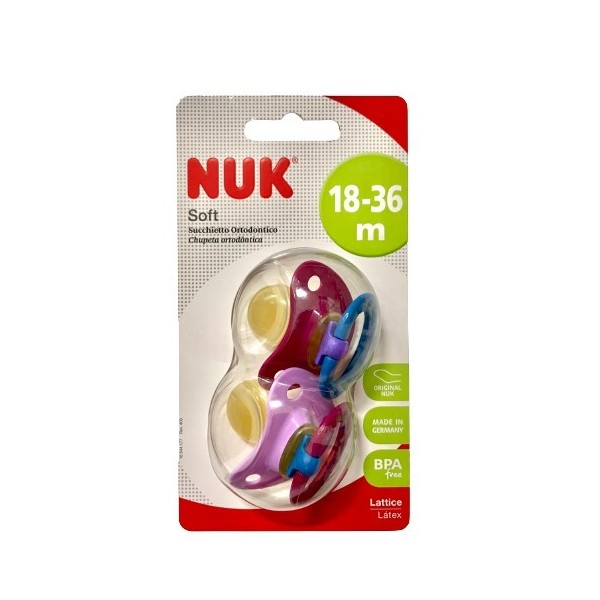 NUK SUCC SOFT LATT M.3 2P