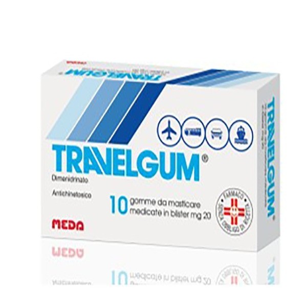 TRAVELGUM 20MG 10GOMME MAS