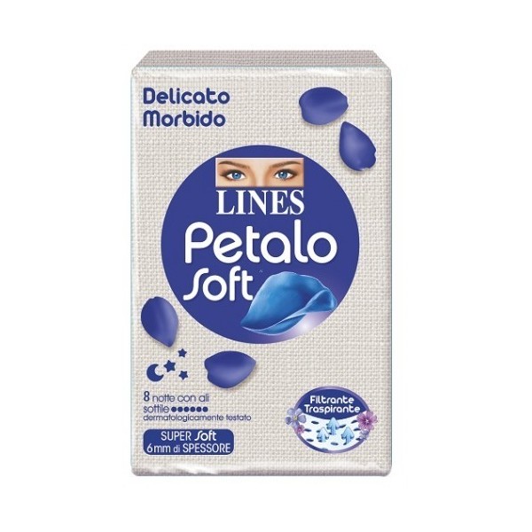 LINES PETALO SOFT NOTTE 8P