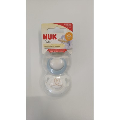 NUK SUC STAR LATT 0-6M 2PZ